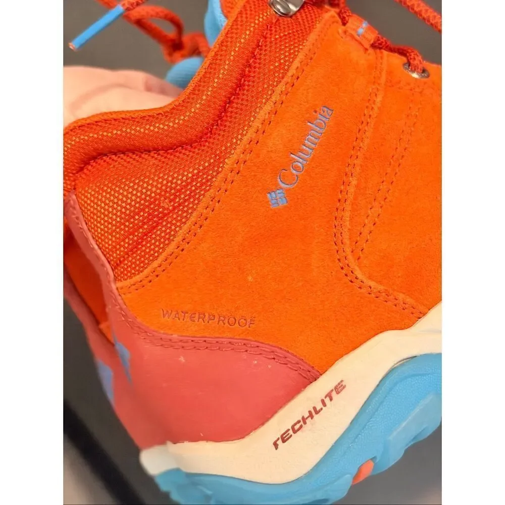 COLUMBIA | Fire Venture • Red Orange Blue Mid Waterproof Women's Multisport Outd